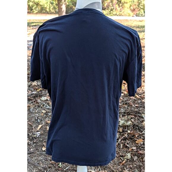 Vintage Corsair F4U WW2 Plane Gildan T Shirt Medium Blue - Picture 2 of 9